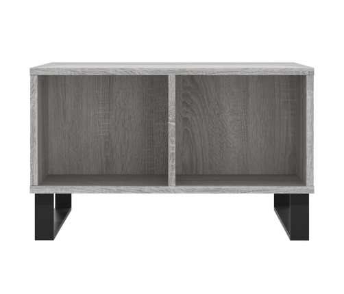 Mesa de centro madera contrachapada gris Sonoma 60x50x36,5 cm