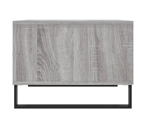 Mesa de centro madera contrachapada gris Sonoma 60x50x36,5 cm