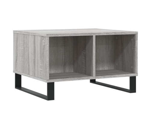 Mesa de centro madera contrachapada gris Sonoma 60x50x36,5 cm