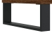 Mesa de centro madera contrachapada marrón roble 60x50x36,5 cm