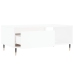 Mesa de centro madera contrachapada blanco 90x50x36,5 cm