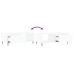 Mesa de centro madera contrachapada blanco 90x50x36,5 cm