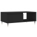 Mesa de centro madera contrachapada negro 90x50x36,5 cm