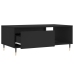 Mesa de centro madera contrachapada negro 90x50x36,5 cm