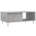 Mesa de centro madera contrachapada gris hormigón 90x50x36,5 cm