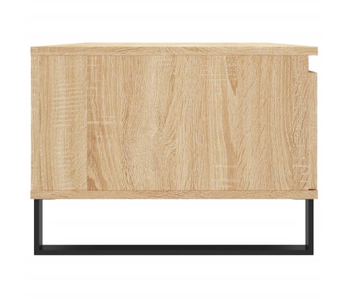 Mesa de centro madera contrachapada roble Sonoma 90x50x36,5 cm