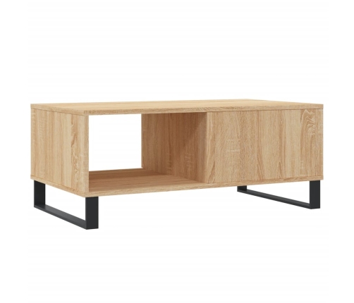 Mesa de centro madera contrachapada roble Sonoma 90x50x36,5 cm