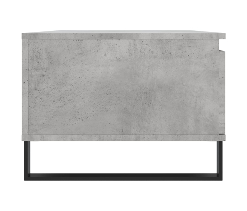 Mesa de centro madera contrachapada gris hormigón 90x50x36,5 cm