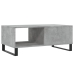 Mesa de centro madera contrachapada gris hormigón 90x50x36,5 cm