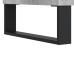 Mesa de centro madera contrachapada gris hormigón 90x50x36,5 cm