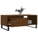 Mesa de centro madera contrachapada marrón roble 90x50x36,5 cm