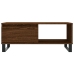 Mesa de centro madera contrachapada marrón roble 90x50x36,5 cm