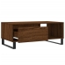 Mesa de centro madera contrachapada marrón roble 90x50x36,5 cm