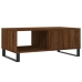 Mesa de centro madera contrachapada marrón roble 90x50x36,5 cm