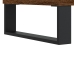 Mesa de centro madera contrachapada marrón roble 90x50x36,5 cm