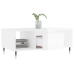 Mesa de centro madera contrachapada blanco brillo 90x50x36,5 cm