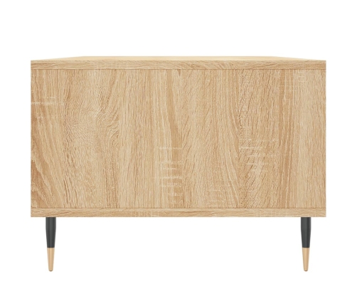 Mesa de centro madera contrachapada roble Sonoma 90x50x36,5 cm