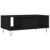 Mesa de centro madera contrachapada negro 90x50x36,5 cm