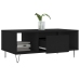 Mesa de centro madera contrachapada negro 90x50x36,5 cm