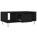 Mesa de centro madera contrachapada negro 90x50x36,5 cm