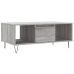 Mesa de centro madera contrachapada gris Sonoma 90x50x36,5 cm