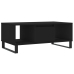 Mesa de centro madera contrachapada negro 90x50x36,5 cm