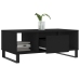 Mesa de centro madera contrachapada negro 90x50x36,5 cm