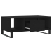 Mesa de centro madera contrachapada negro 90x50x36,5 cm