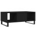 Mesa de centro madera contrachapada negro 90x50x36,5 cm