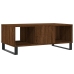 Mesa de centro madera contrachapada marrón roble 90x50x36,5 cm