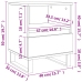 Mesitas de noche 2 uds madera de ingeniería negro 40x35x50 cm