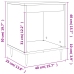 Mesitas de noche 2 uds madera de ingeniería blanco 40x35x50 cm