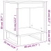 Mesitas de noche 2 uds madera de ingeniería blanco 40x35x50 cm