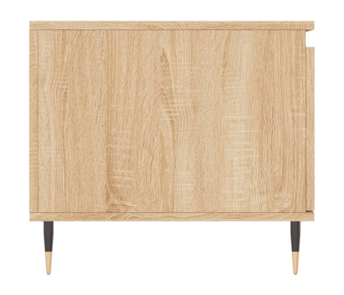 Mesa de centro madera contrachapada roble Sonoma 100x50x45 cm