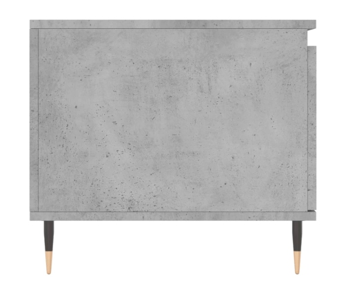 Mesa de centro madera contrachapada gris hormigón 100x50x45 cm