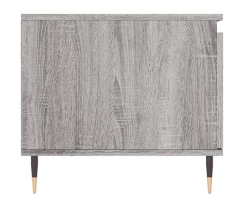 Mesa de centro madera contrachapada gris Sonoma 100x50x45 cm