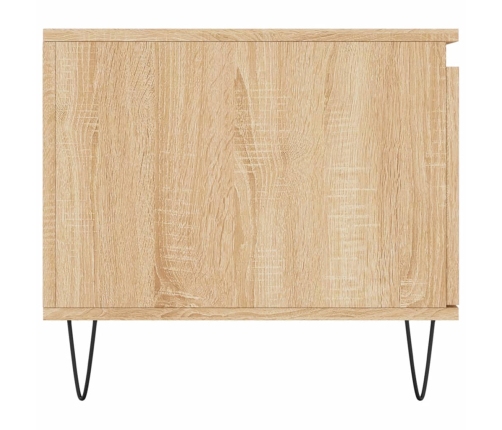 Mesa de centro madera contrachapada roble Sonoma 100x50x45 cm