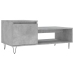 vidaXL Mesa de centro madera contrachapada gris hormigón 100x50x45 cm