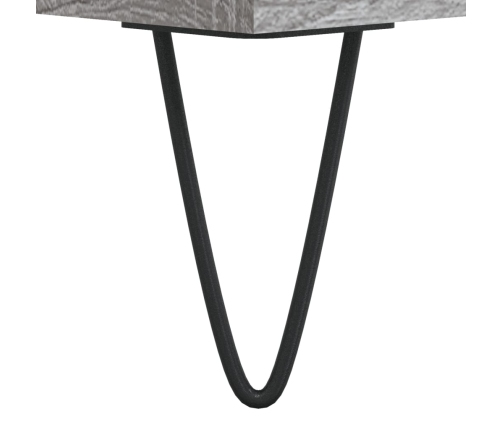 Mesa de centro madera contrachapada gris Sonoma 100x50x45 cm