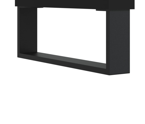 Mesa de centro madera contrachapada negro 100x50x45 cm