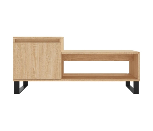 Mesa de centro madera contrachapada roble Sonoma 100x50x45 cm