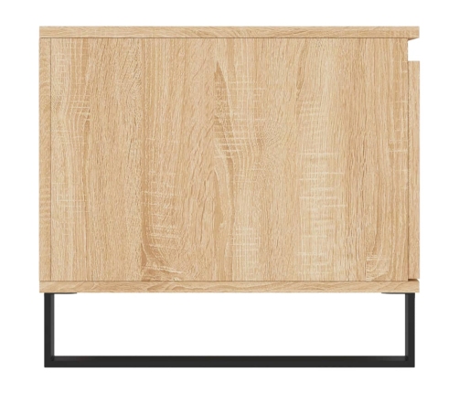 Mesa de centro madera contrachapada roble Sonoma 100x50x45 cm