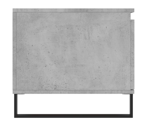 Mesa de centro madera contrachapada gris hormigón 100x50x45 cm