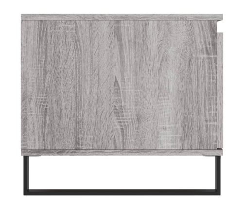 Mesa de centro madera contrachapada gris Sonoma 100x50x45 cm