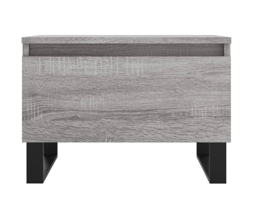 Mesa de centro madera de ingeniería gris Sonoma 50x46x35 cm