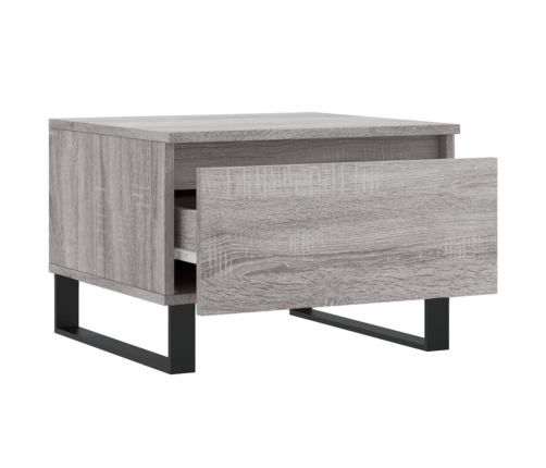 Mesa de centro madera de ingeniería gris Sonoma 50x46x35 cm