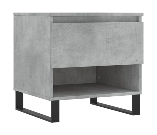 Mesa de centro madera de ingeniería gris hormigón 50x46x50 cm