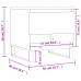 Mesa de centro madera de ingeniería roble ahumado 50x46x50 cm