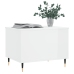 vidaXL Mesa de centro madera contrachapada blanco brillo 60x44,5x45 cm