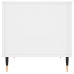 vidaXL Mesa de centro madera contrachapada blanco brillo 60x44,5x45 cm